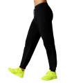 Venta caliente Pantalones de cintura alta logo personalizado Joggers Black Joggers Unisex para mujeres